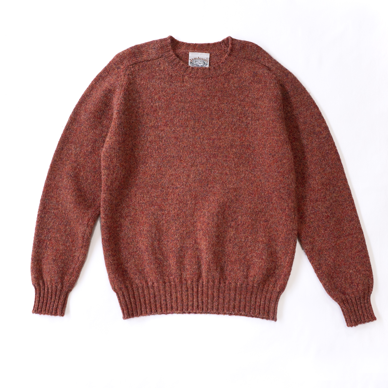 jamieson`sジャミーソンズシェットランドクルーネックセーター
