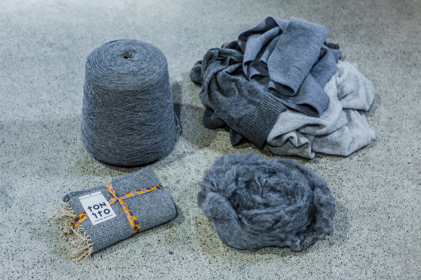 回収ボックスの服はどこへ行く？ 故繊維業者が作ったリサイクルウール
