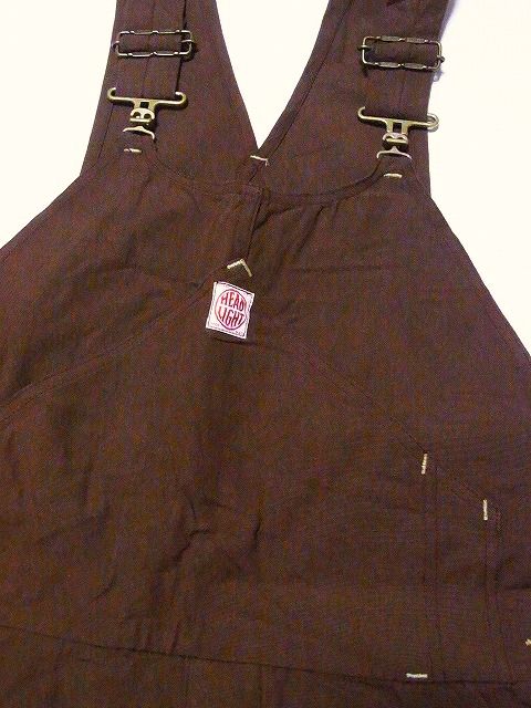 HEADLIGHT[ヘッドライト] オーバーオール ブラウンダック HD42317 9oz