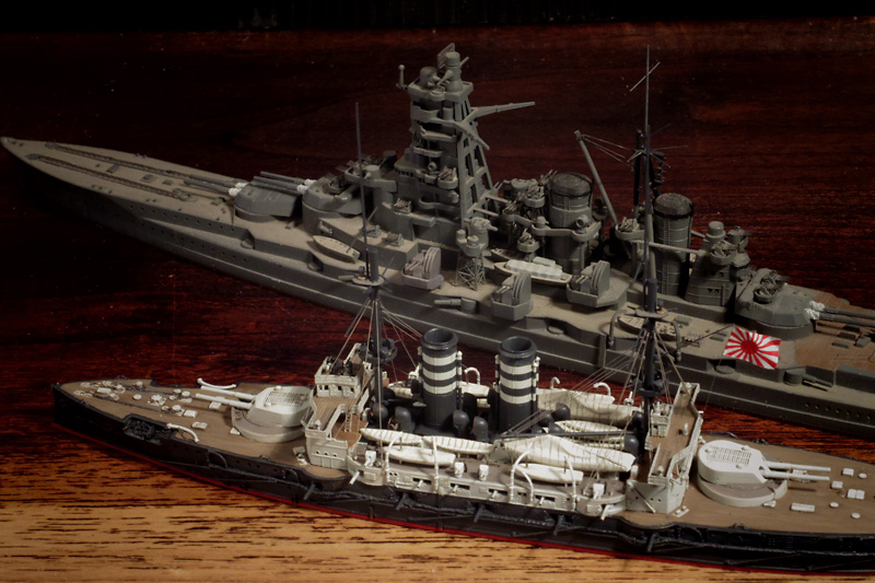 竣工時のかたちと色を探ってみる – 1/700で戦艦三笠をつくる: 後篇