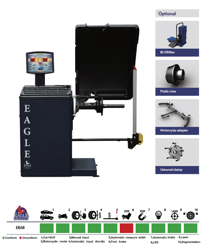 Wheel Balancer Model EB-68 | Eagle Equipment