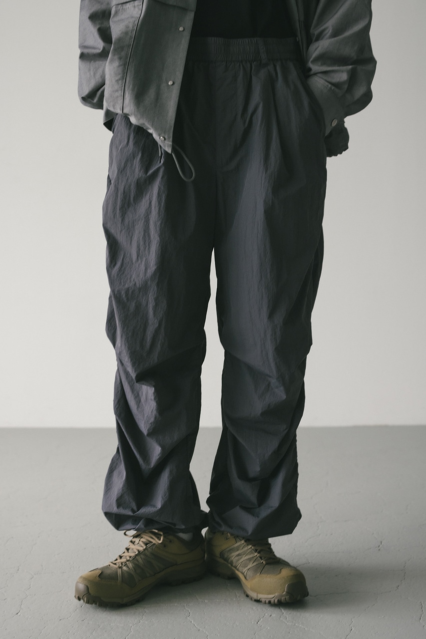 STYLEMIXER | サイドギャザーナイロンパンツ (パンツ ) |SHEL'TTER