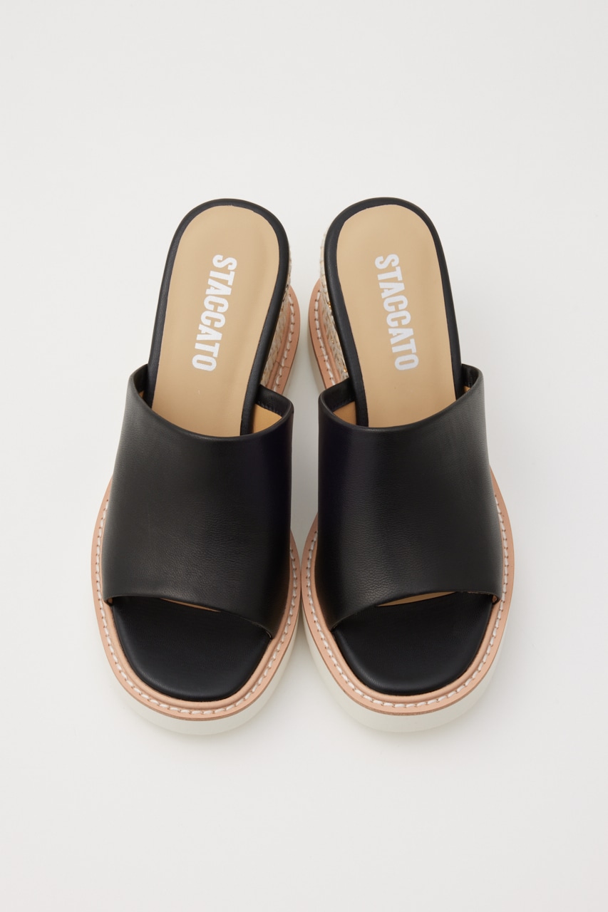 STACCATO | ストロベリーミルクウェッジソールミュール (サンダル