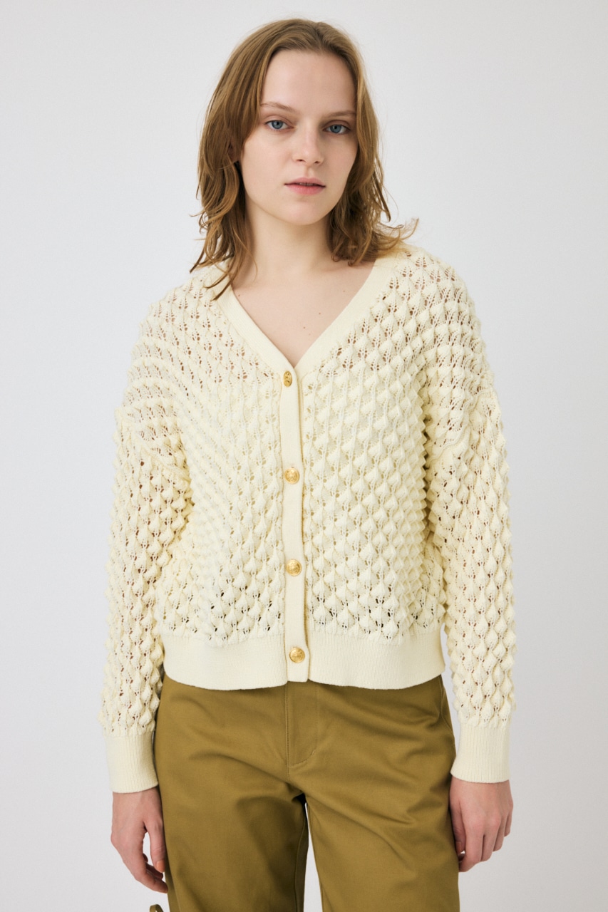 MOUSSY | PEAK STITCH ニットカーディガン (カーディガン ) |SHEL'TTER