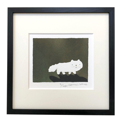 送料無料）【直筆サイン入り版画】 五味太郎 ねこ いいかげんにし