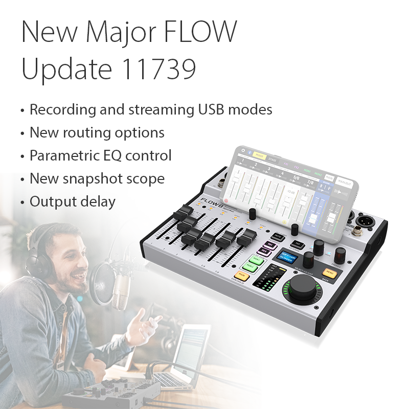 アップデート情報】FLOW 8ファームウェアV11739のご案内 - ニュース