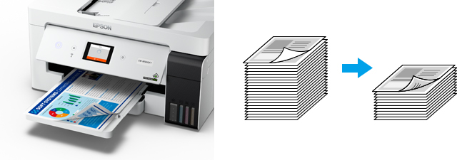 エコタンク搭載モデル EW-M5610FT 特長：プリント｜製品情報｜エプソン