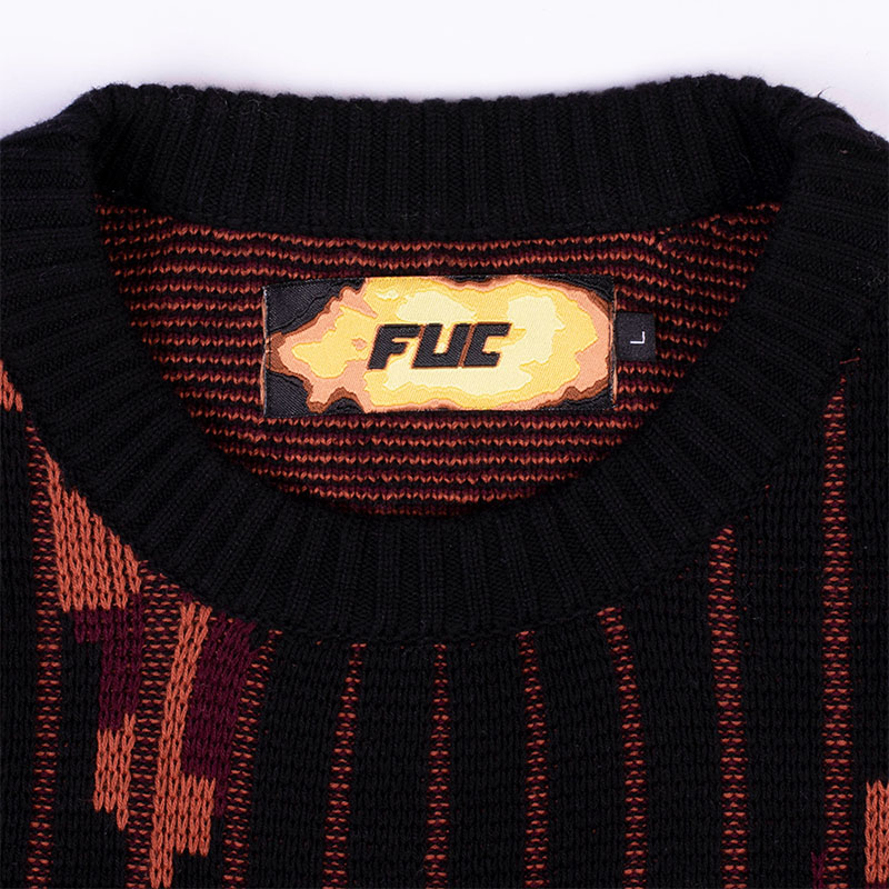 FUC(Fack Up Clothes)/ FUC OFF KNIT -RED- | E.S.P. ONLINE STORE