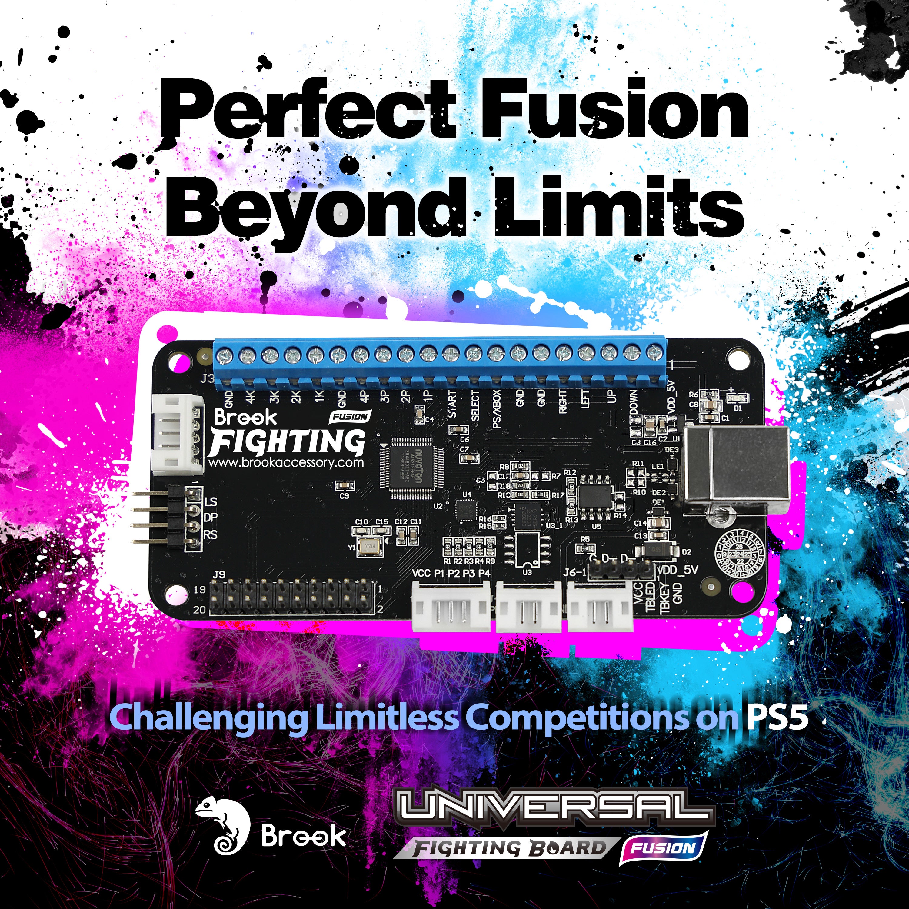 NOW SHIPPING - Brook UFB FUSION with HEADERS - Universal Fightboard Fu