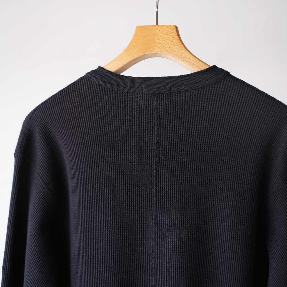 Long-Sleeve Henry Neck Waffle T-Shirt | EUREKA FACTORY HEIGHTS