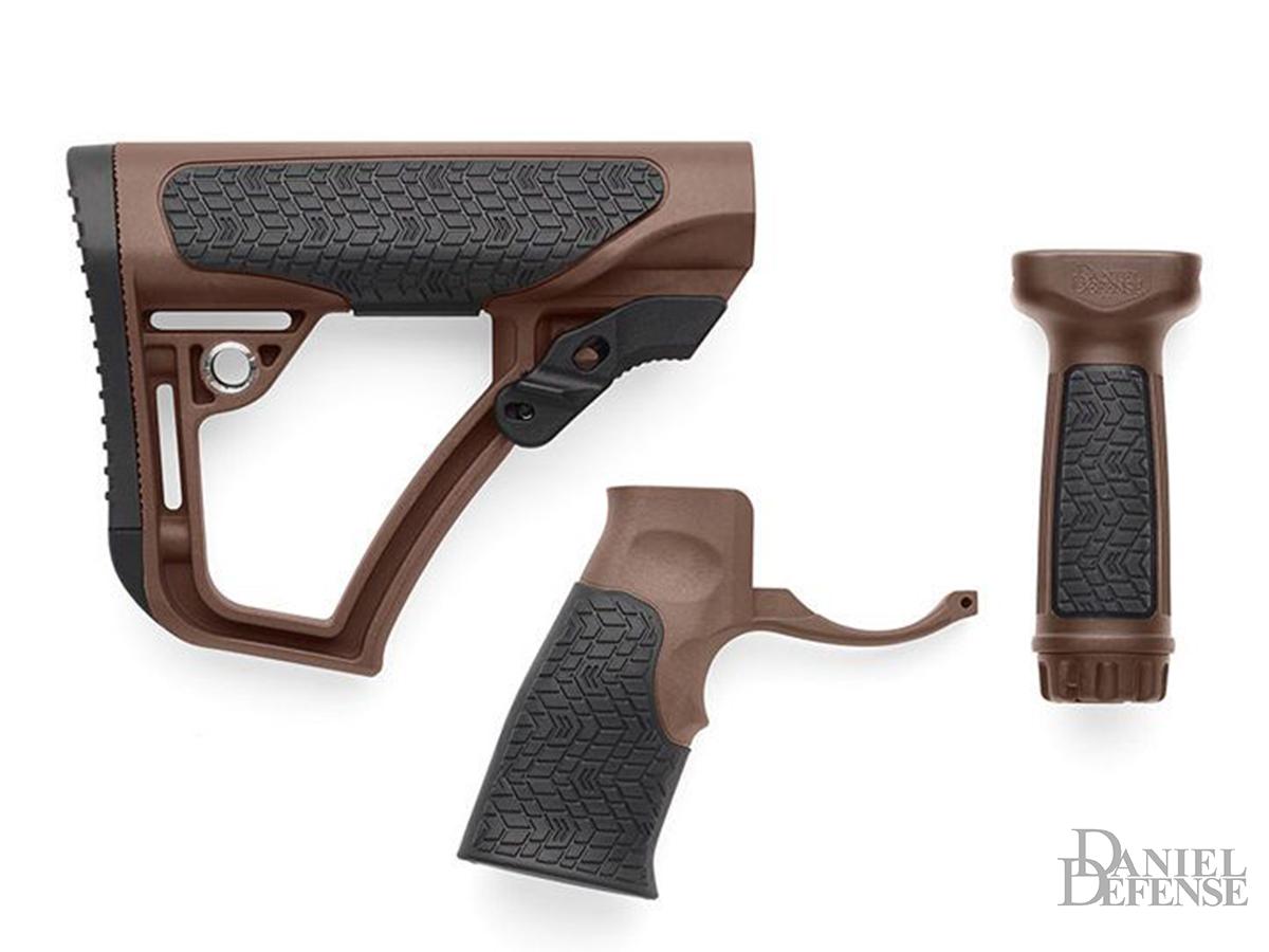 Daniel Defense Collapsible Buttstock, Pistol Grip & Vertical
