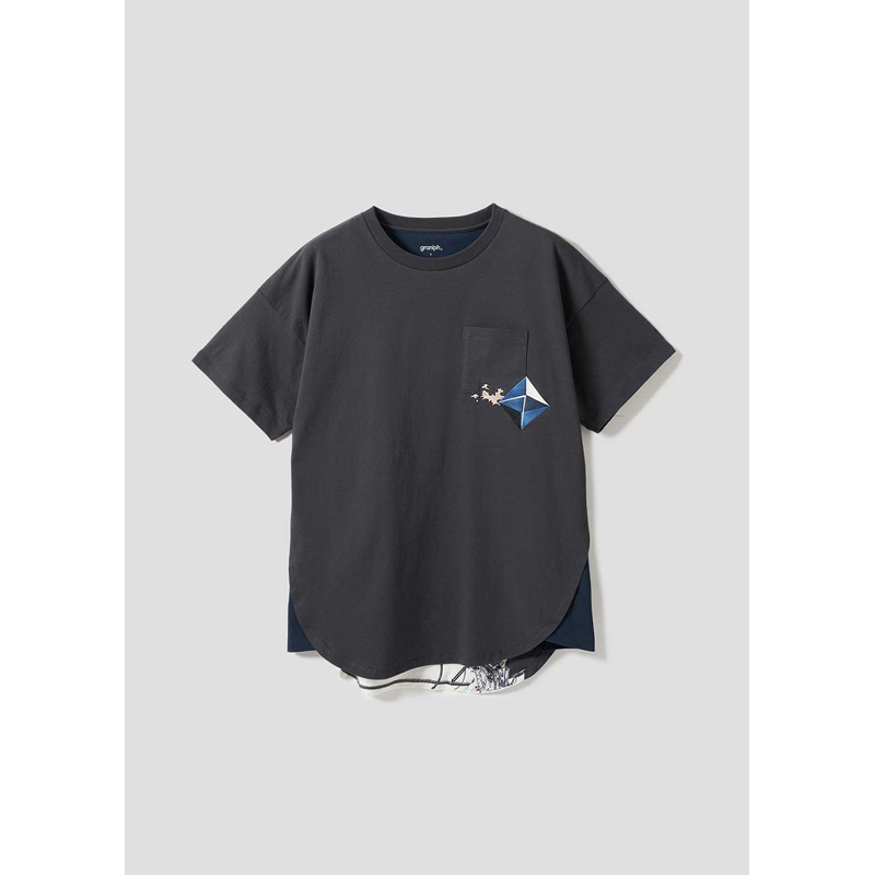 新世紀エヴァンゲリオン×graniph 】Tシャツ/NERVシャドー(SS Sumi