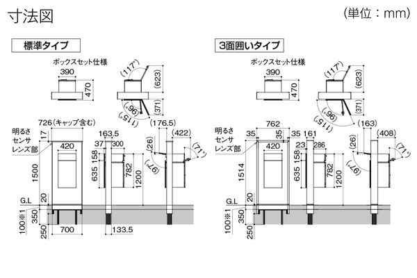 LIXIL 機能門柱FK ボックスセット仕様の概算お見積り｜機能門柱なら