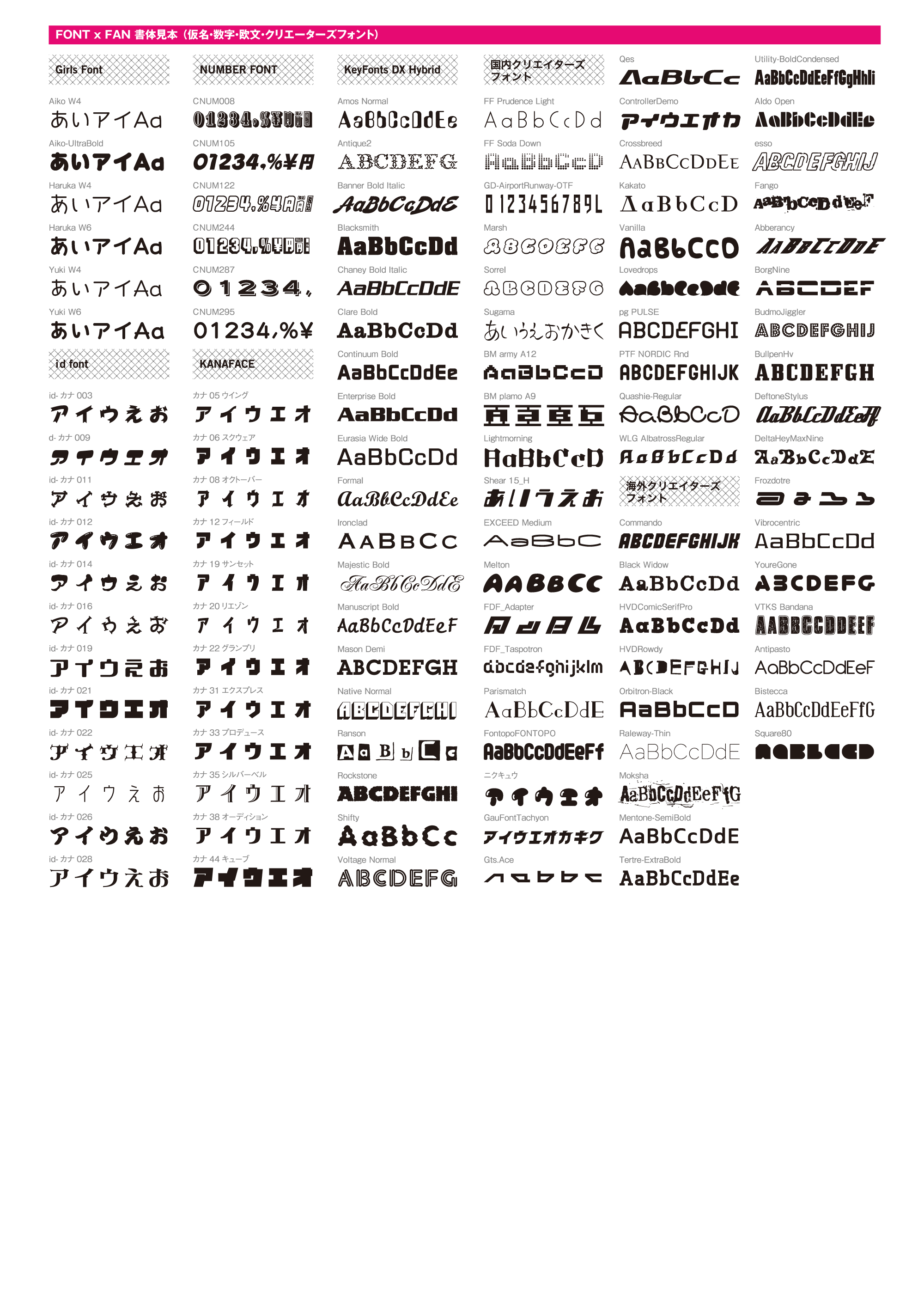 FONT×FAN HYBRID（フォントファン ハイブリッド） - 製品情報