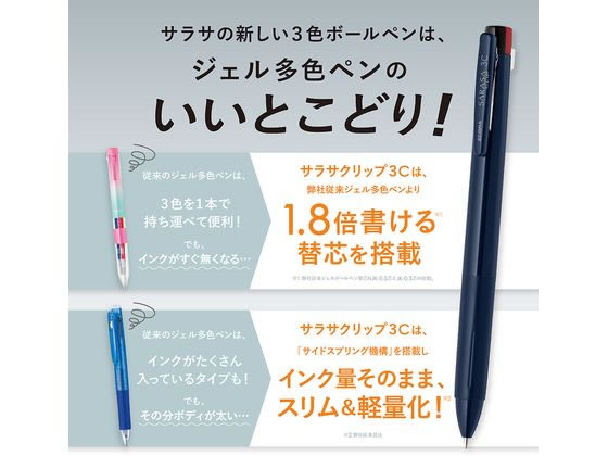 ゼブラ サラサクリップ 3C 0.4mm ミストブルー軸 J3JS5-MIBL 通販