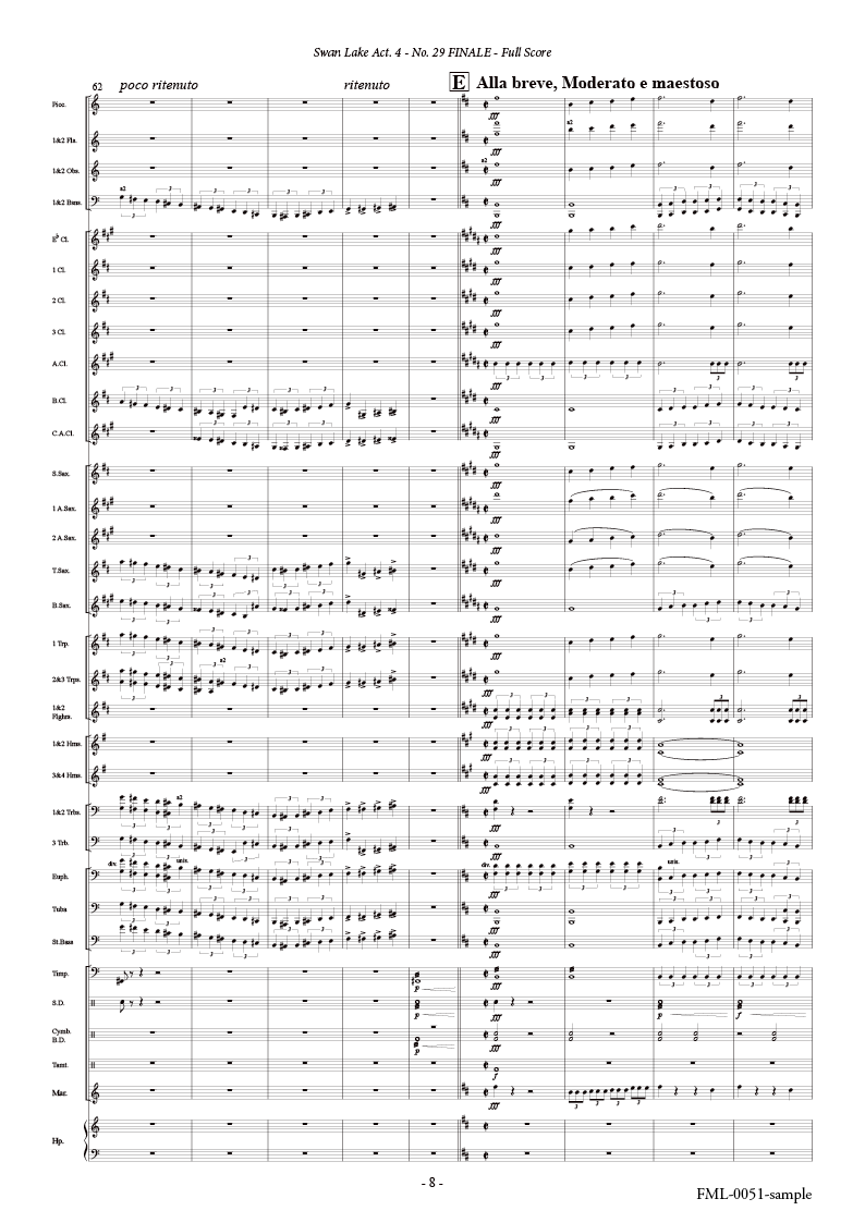 バレエ音楽「白鳥の湖」より第四幕第29場「終曲」：ピョートル