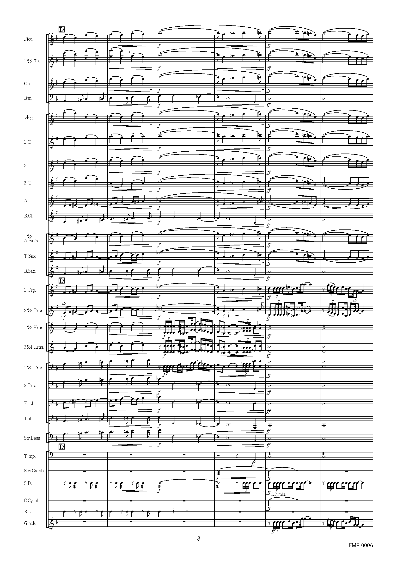 祝典序曲「未来への扉」：福島弘和 [吹奏楽スコア] - フォスター