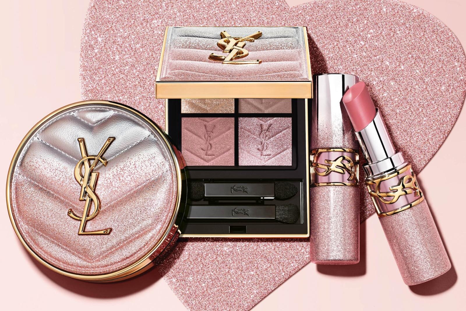 イヴ・サンローラン26年春コスメ、“ピンク×シルバーラメ”煌めく4色