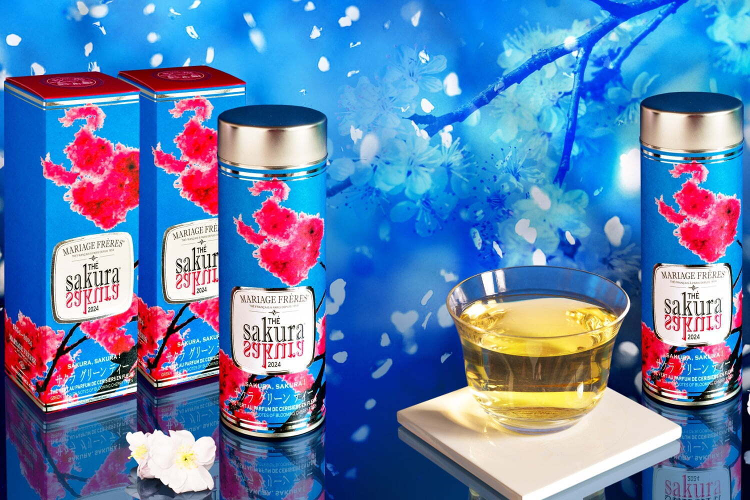 フランス老舗紅茶専門店「マリアージュ フレール」桜イメージの緑茶