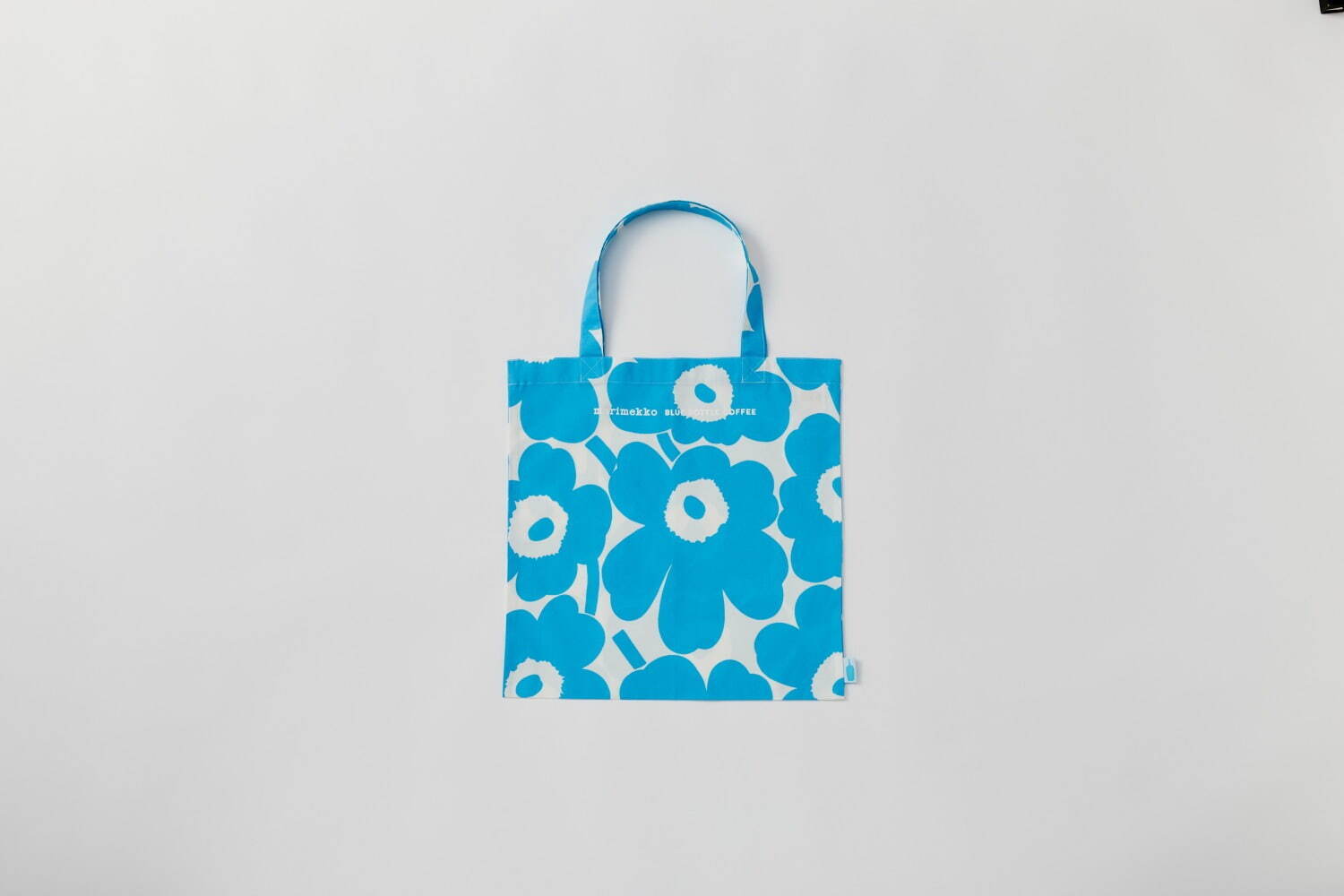 ブルーボトルコーヒー×マリメッコの限定グッズ、“ブルーのウニッコ柄