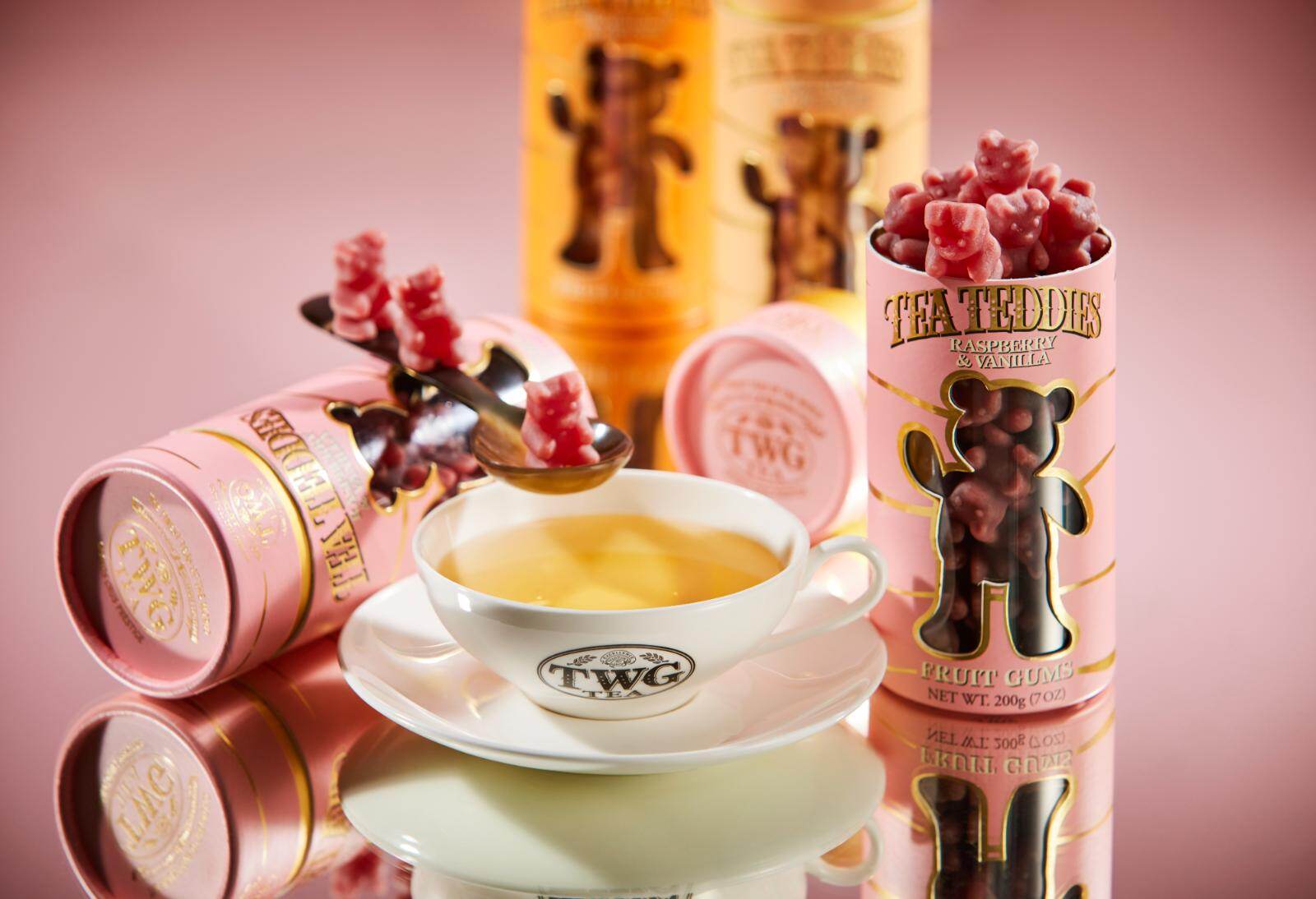 TWG Tea「テディベア型」フルーツグミ、お湯に入れると華やか“ホワイト