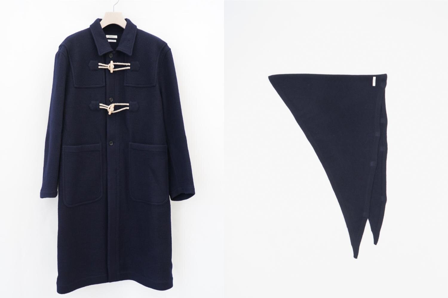 フジ“ステンカラー”のダッフルコート＆カシミヤスカーフ、経年変化を