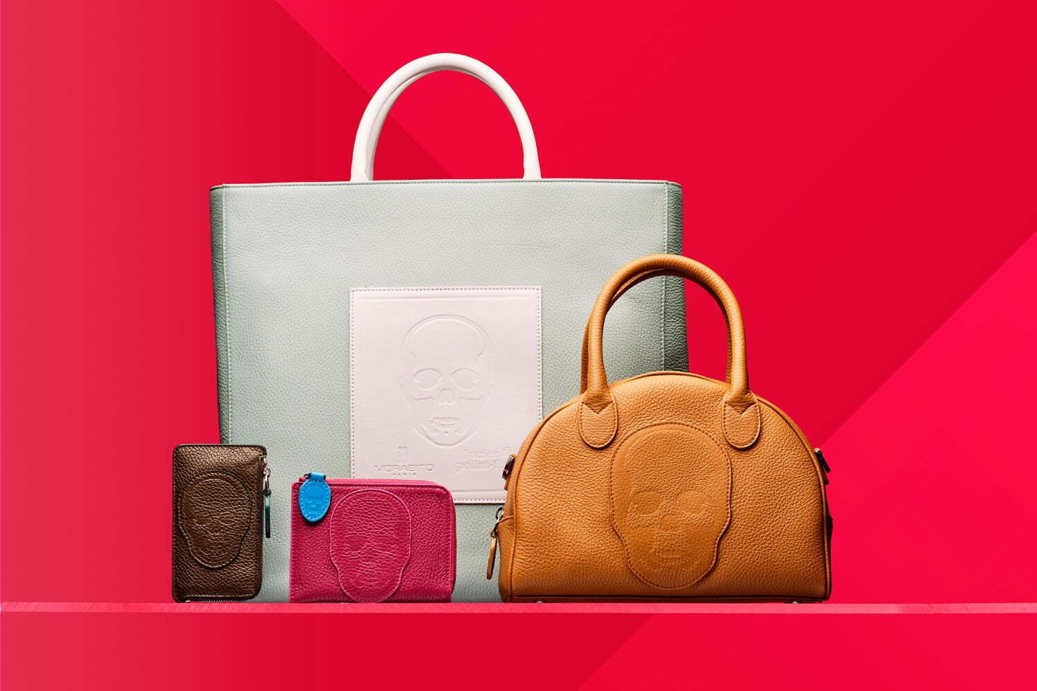 ルシアン ペラフィネ × モラビト“スカルモチーフ”入り2WAYトートやミニ