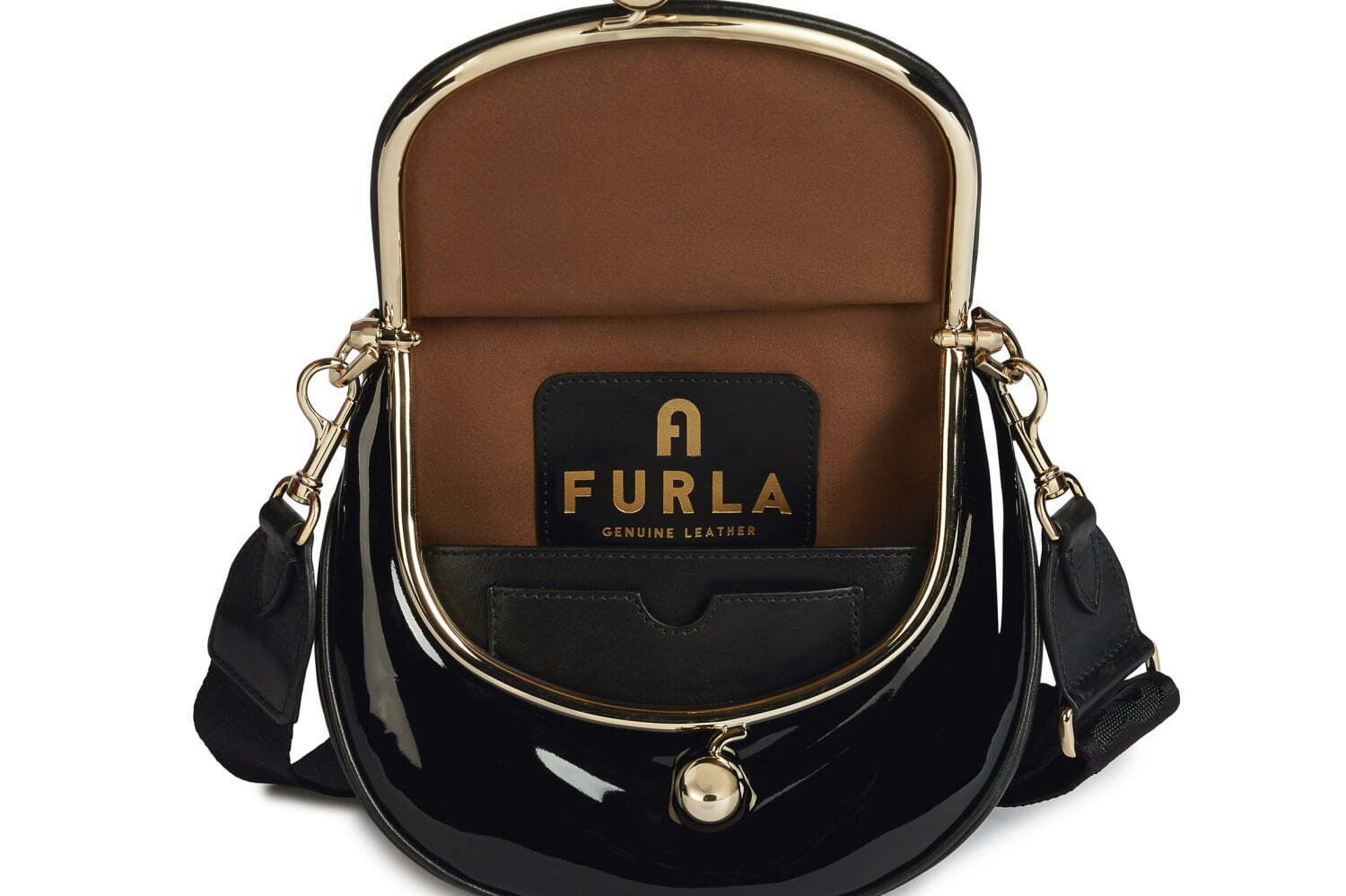 フルラ21年秋冬の新クロスボディバッグ「ポルタジョイア」“がま口