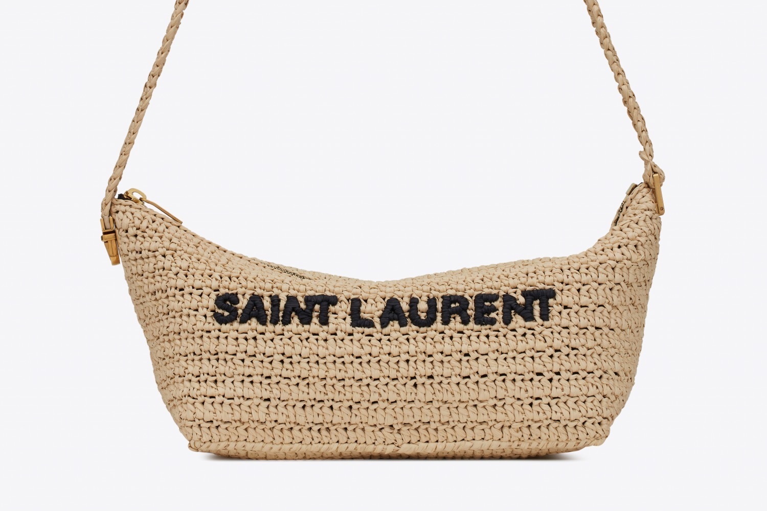 サンローランの新作メンズバッグ「ル・ラフィア」クロシェ編みの