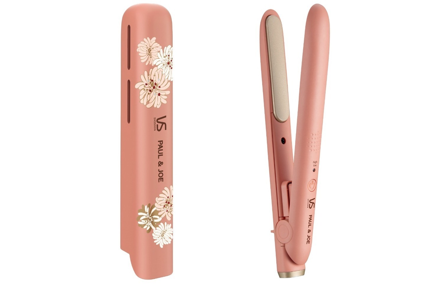 ポール & ジョー×ヴィダルサスーンの花柄ヘアアイロン、コンパクトで
