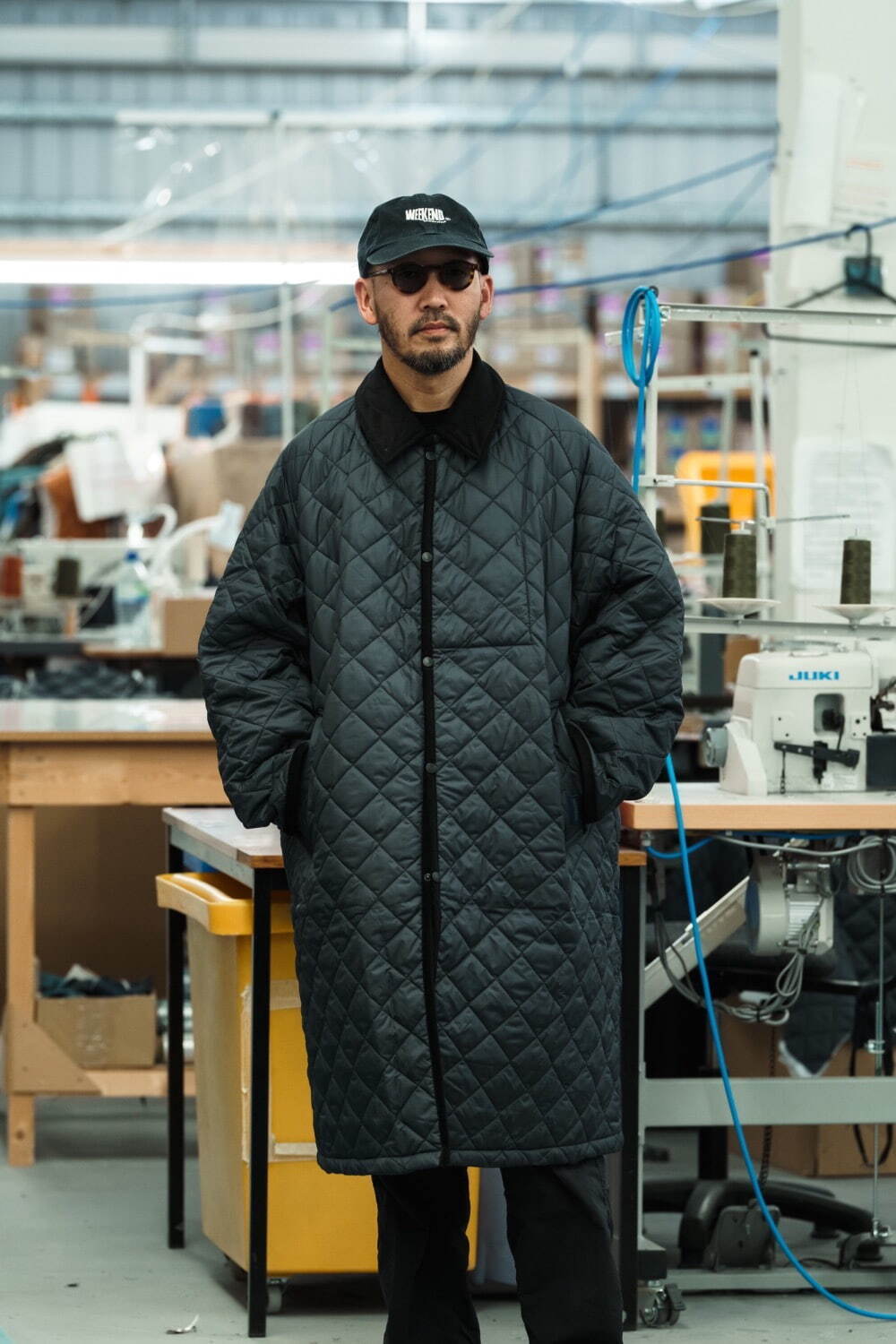 ラベンハムのキルティング仕様バルカラーコート、レショップ別注の