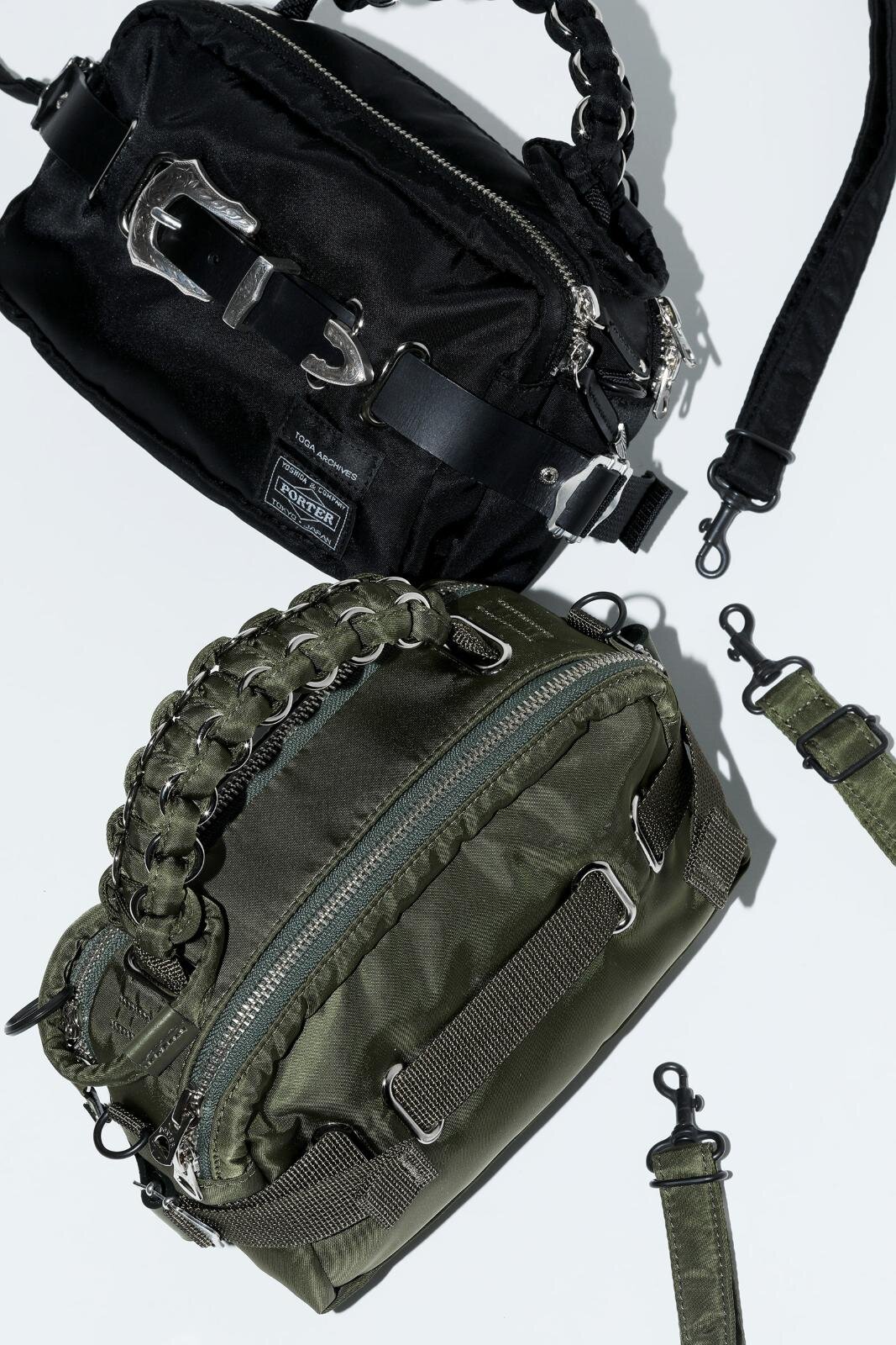 TOGA × ポーター“編み込みハンドル”付きショルダーバッグやバック