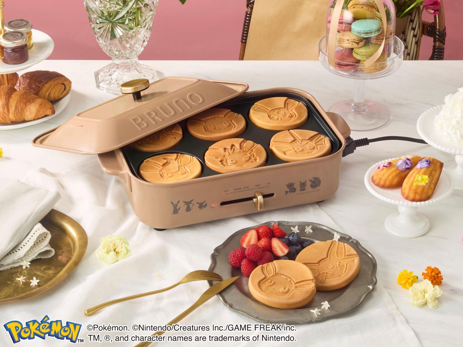 ポケモン「イーブイフレンズ」ミニパンケーキを焼けるホットプレートや