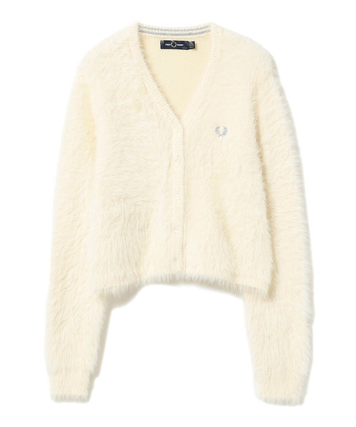 フレッドペリー×レイ ビームス新作カーディガン、Vネック＆ショート丈