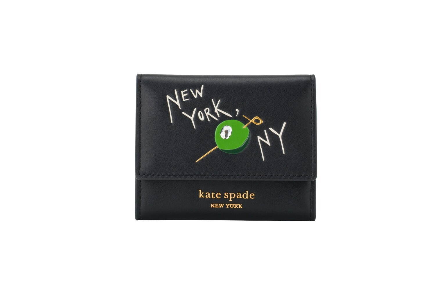 ケイト・スペード23年秋ウォレット、“マティーニ”モチーフのクリスタル