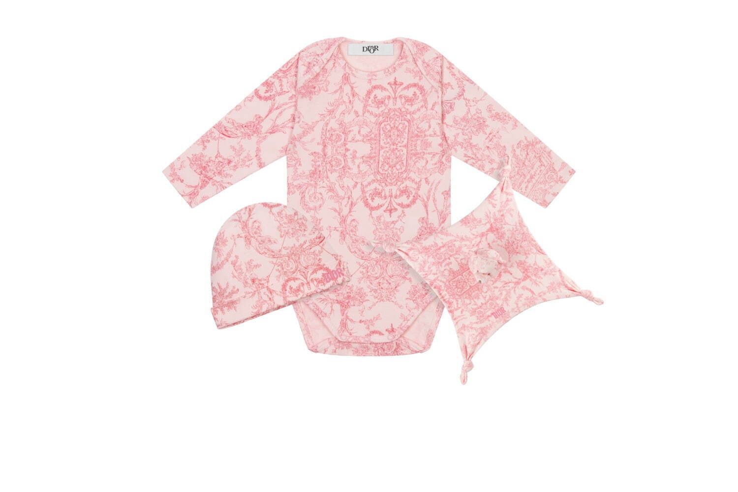 ベビー ディオール23年秋冬、ピンクの「トワル ドゥ ジュイ」柄