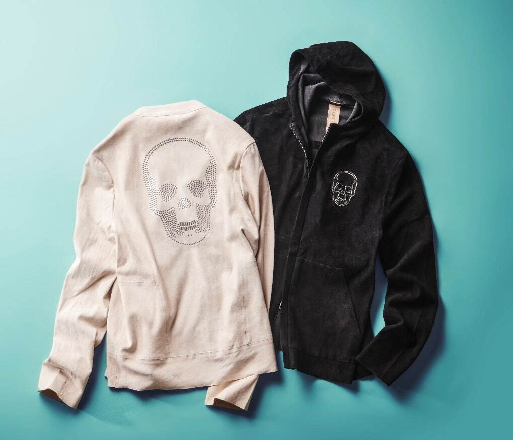 ルシアン ペラフィネ×ジョルジオ ブラートのレザーウェア、“スカル”の