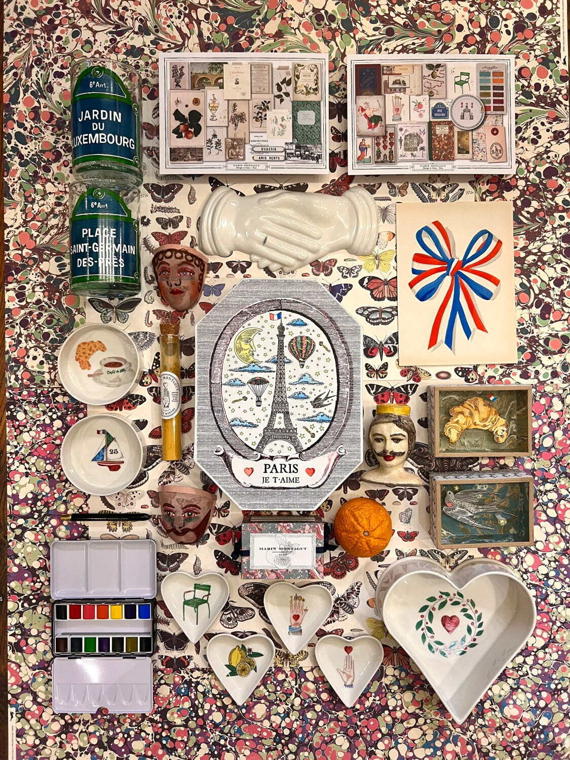 パリ発の雑貨ブランド「マラン・モンタギュ」伊勢丹新宿店に、“手描き