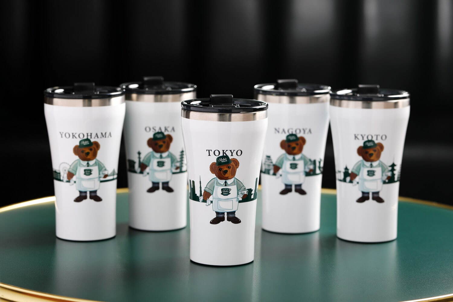 ラルフズ コーヒー5周年記念グッズ - バリスタ姿のポロベアタンブラー