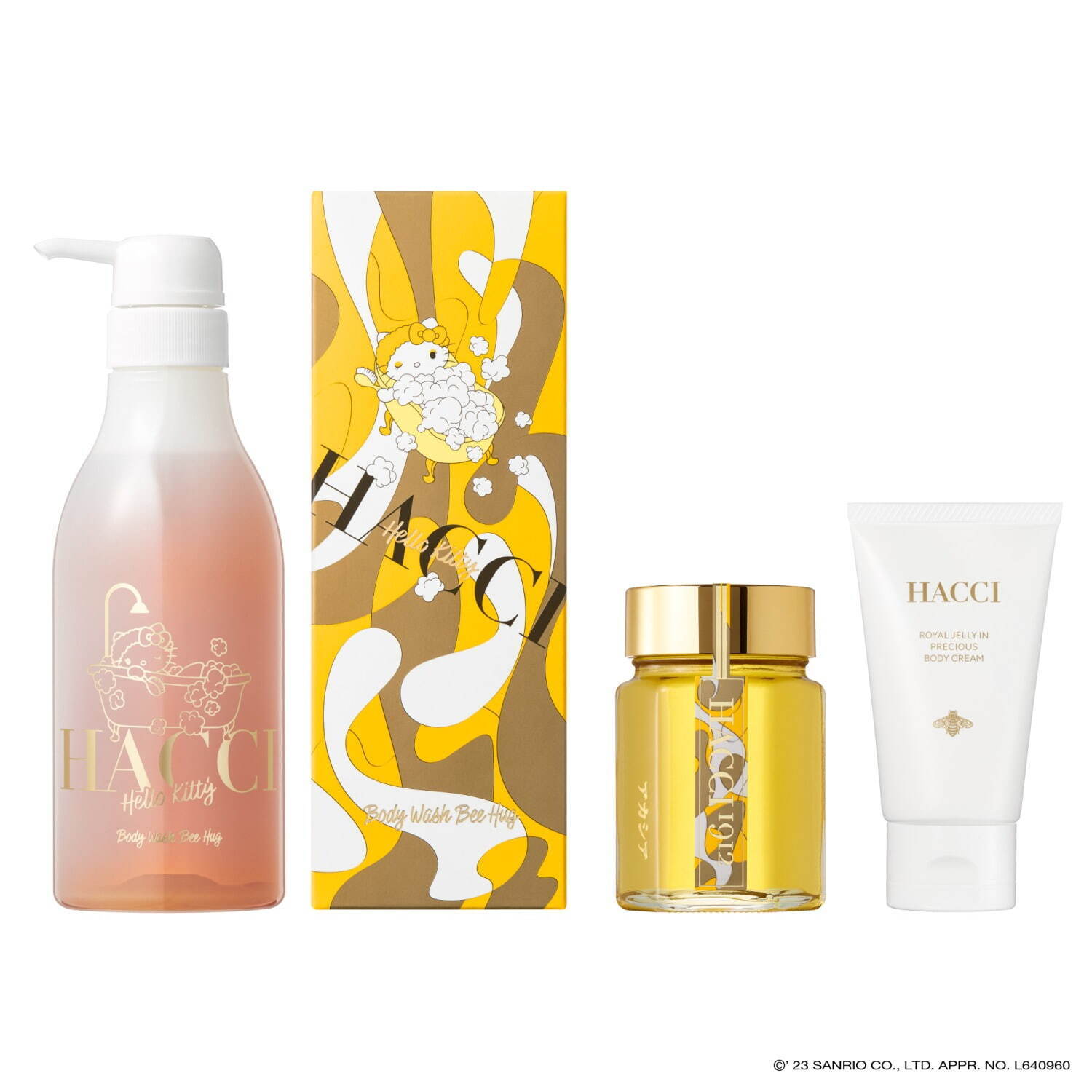 HACCI×ハローキティのコラボ限定スキンケアセット、伊勢丹新宿店