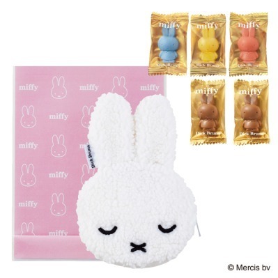 モロゾフ24年バレンタインチョコレート、「ミッフィー」もこもこポーチ