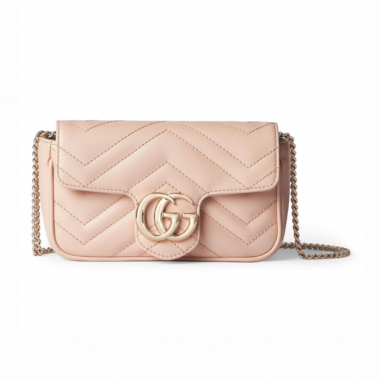 グッチのウィメンズバッグ、パステルカラーのキルティング＆“GG