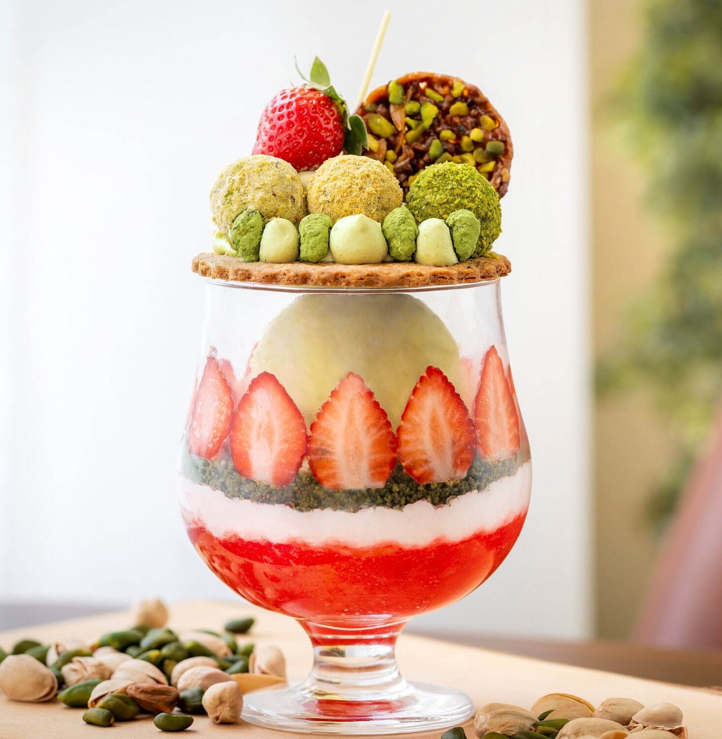 あべのハルカス25年バレンタイン - “花束”のようなチョコパフェ集結