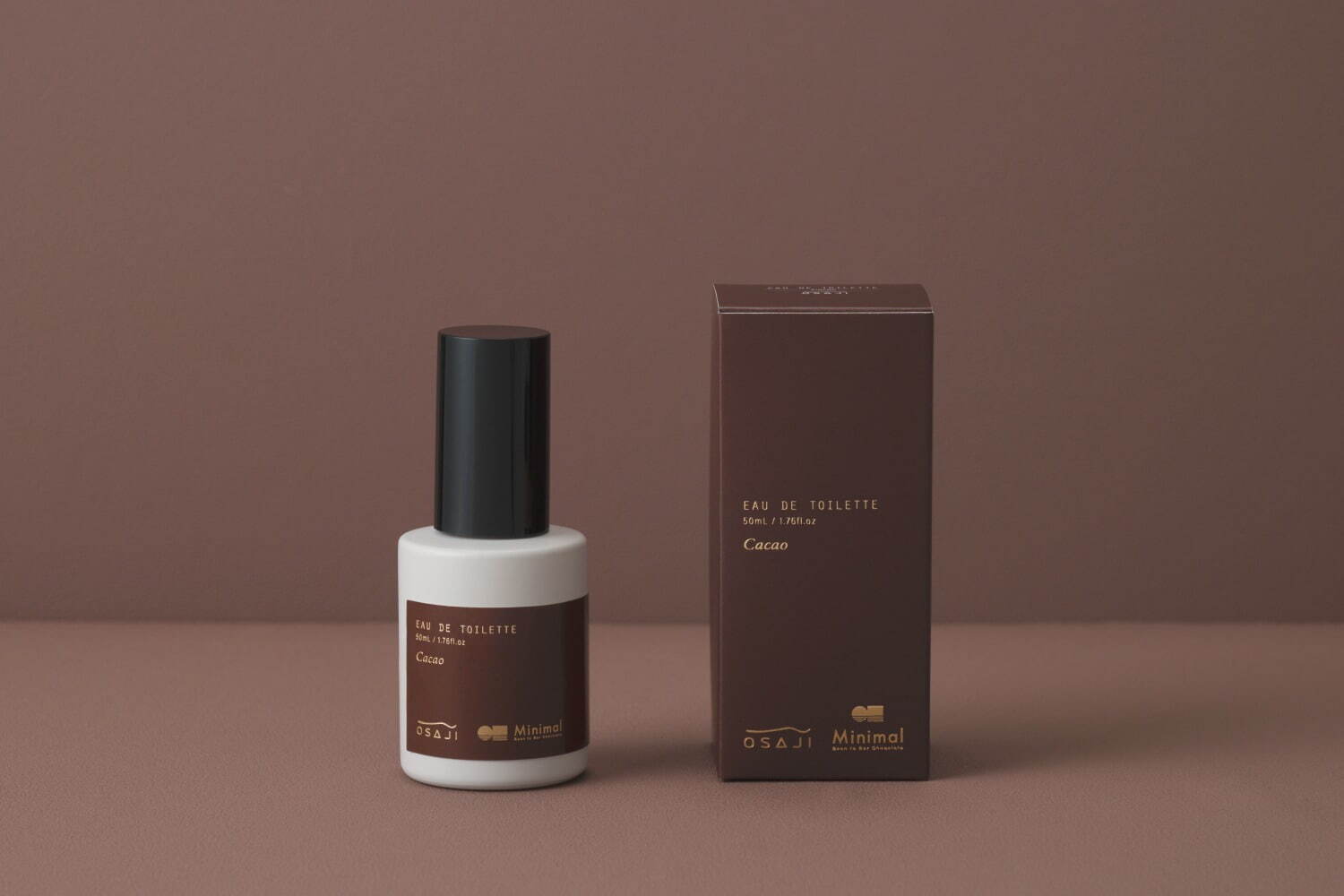 オサジ×ミニマル25年バレンタイン、“カカオ”着想オードトワレ＆板