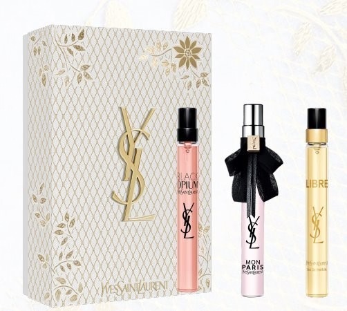 イヴ・サンローラン24年クリスマスコフレ第2弾、ゴールドレース柄