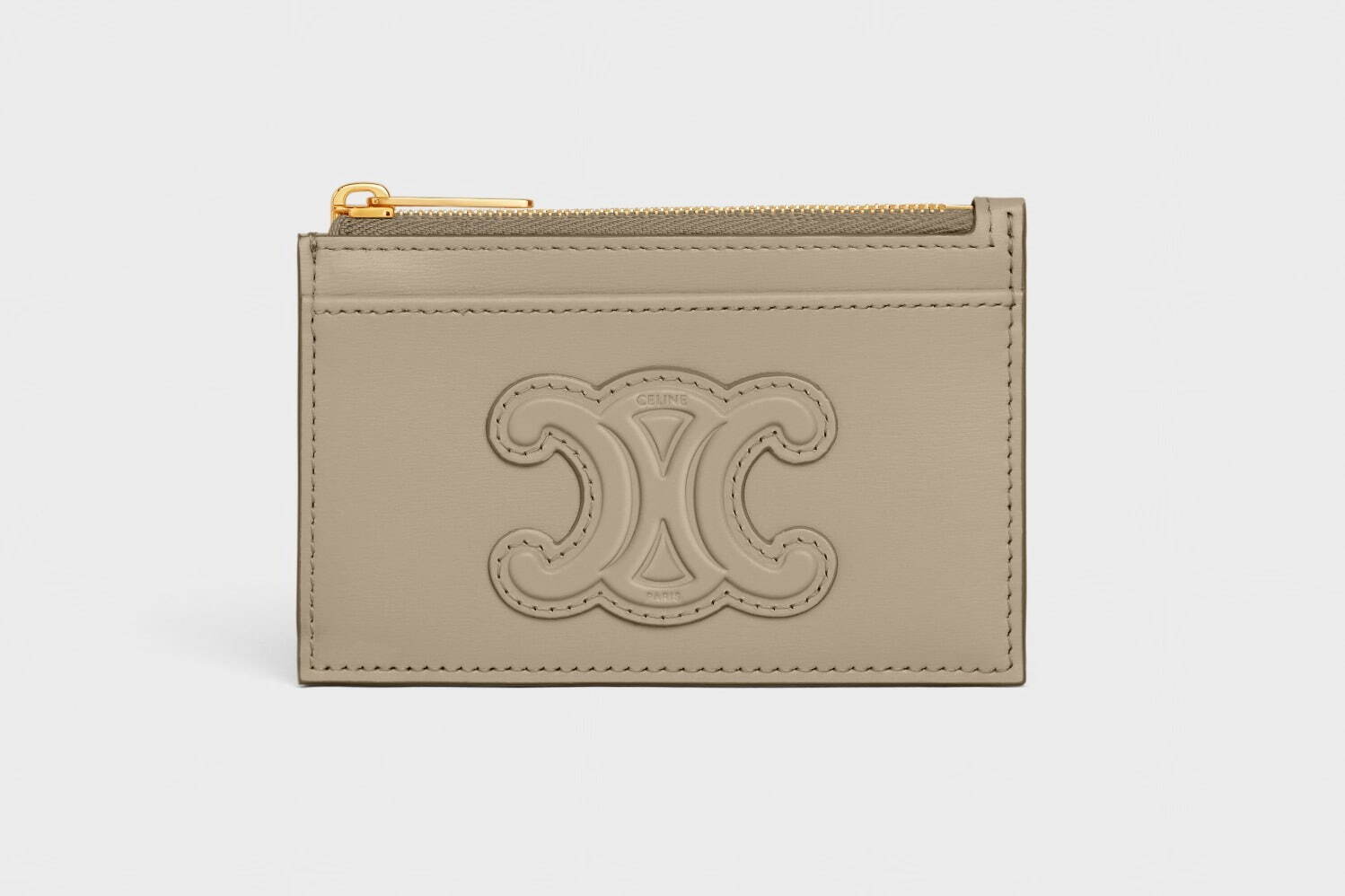 セリーヌから“パステルピンク”のウィメンズミニ財布、トリオンフパッチ