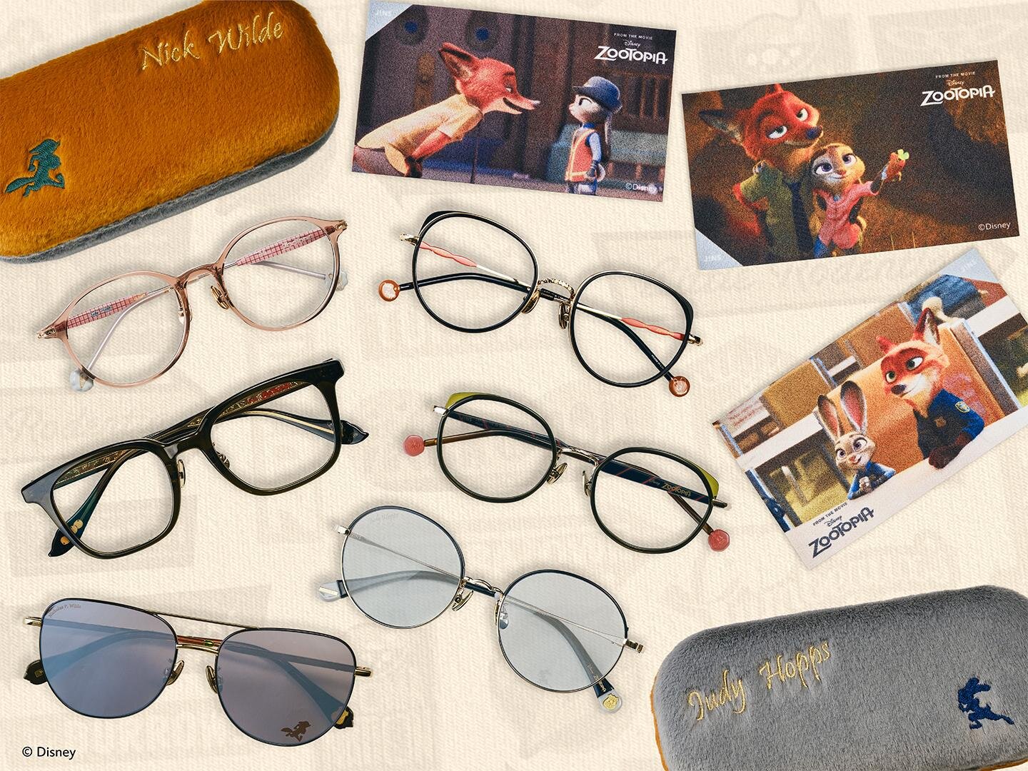 JINS×映画『ズートピア』“ジュディの制服”着想メガネ＆ニックのダブル