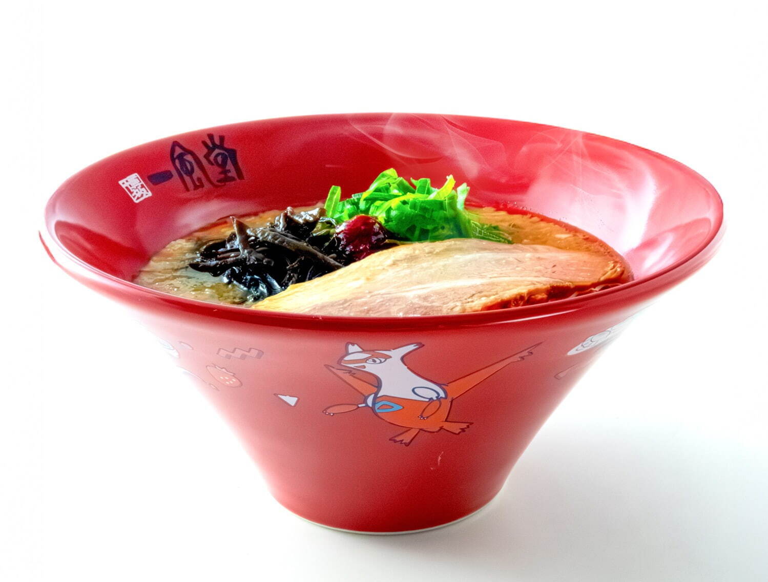 一風堂×ポケモン、ラーメン店主風ピカチュウの有田焼どんぶりやレンゲ