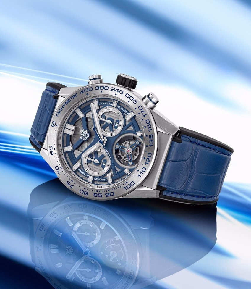 タグ・ホイヤー「カレラ」華やかなブルーダイヤル＆ベルトの限定