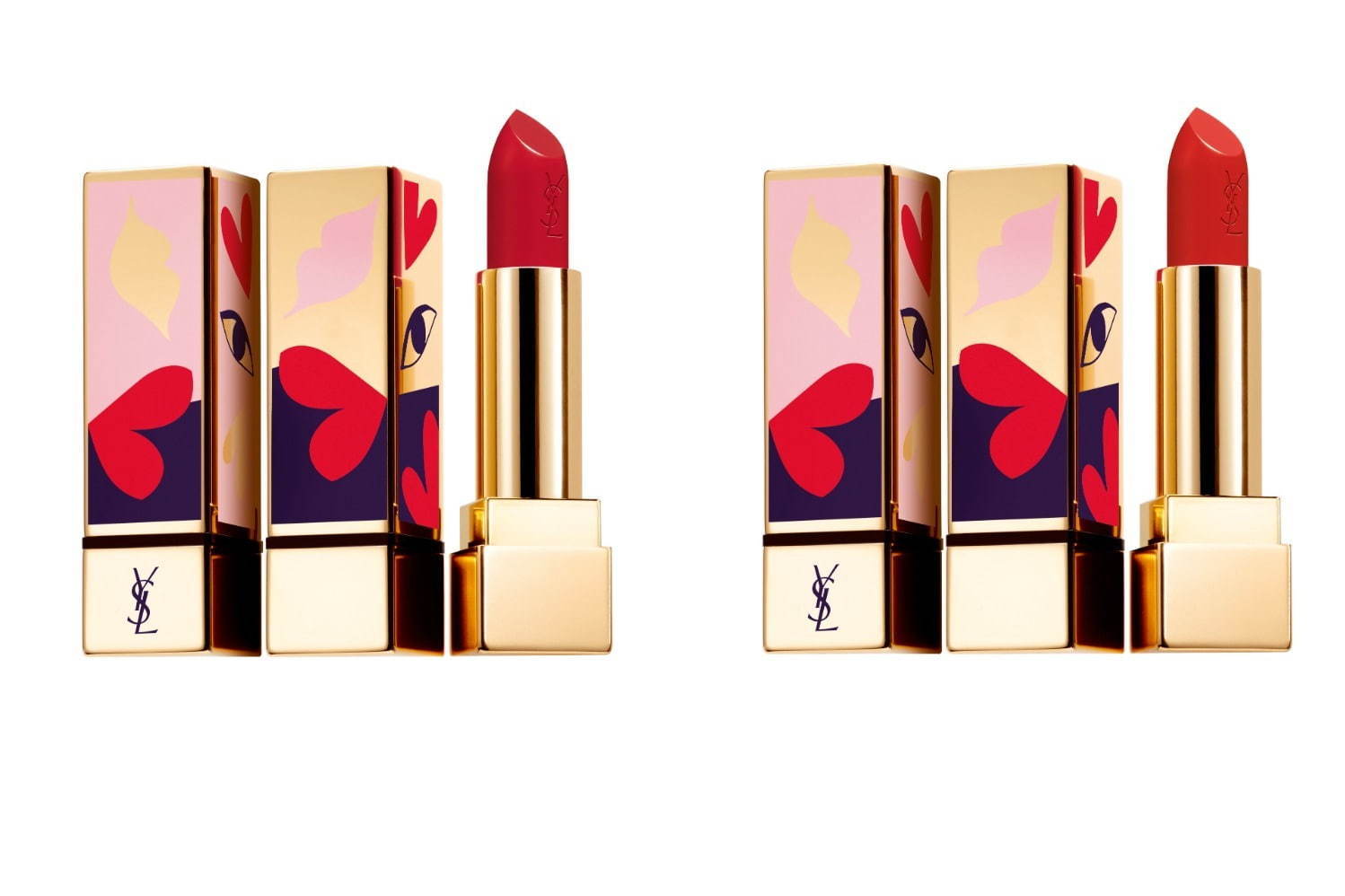 イヴ・サンローラン“ポップアート”着想の限定リップ、ディープレッドを